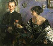 Lovis Corinth Portrait of the writer Georg Hirschfeld and his wife Ella oil painting artist